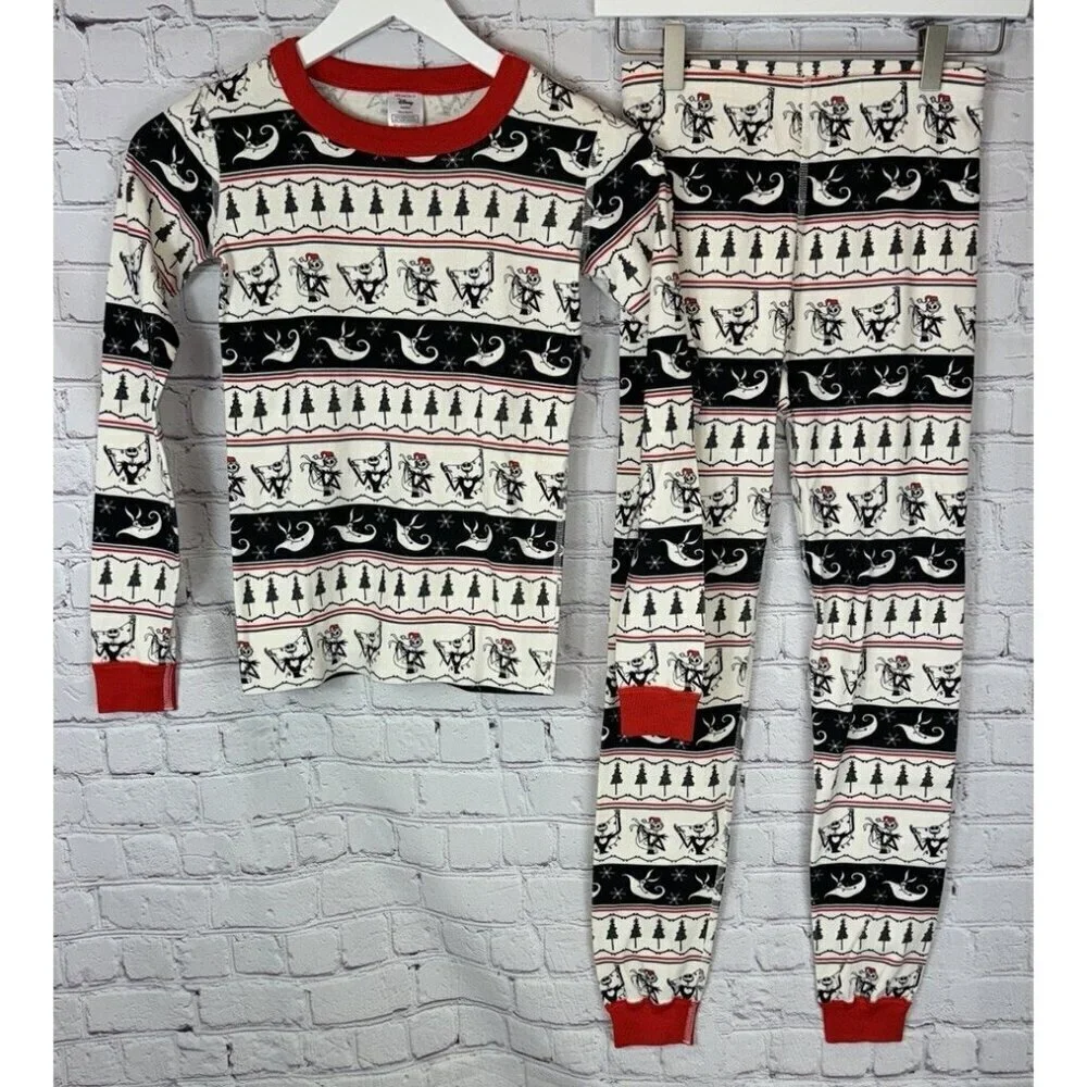 HANNA ANDERSSON X DISNEY Nightmare Before Xmas Pajama Set Organic Cotton Size 12